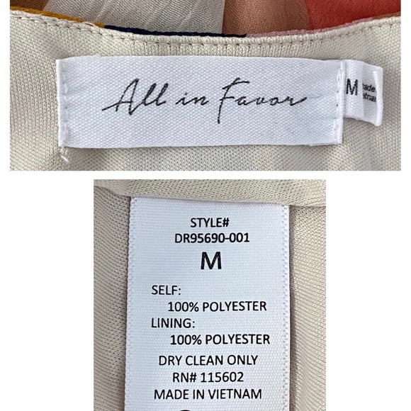 Women All In Favor Isabella striped wrap short sleeve crepe mini dress sz medium - Picture 2 of 3